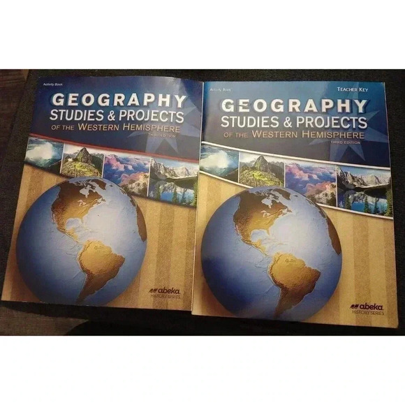 Abeka Geography Studies Projects Activity Book Western Hemisphere + Teacher Key - Picture 1 of 1
